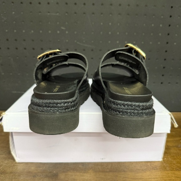 New W/ Box! Women's Steve Madden Mythical Black Pari Summer Sandals Size 8.5 - Picture 4 of 5